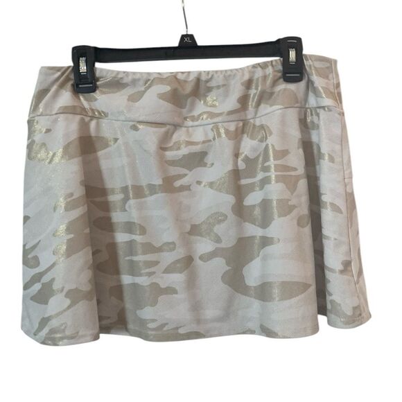 Queen Of The Court Tennis Skirt Woman’s Size XL Camouflage Print Fabric - Picture 2 of 6